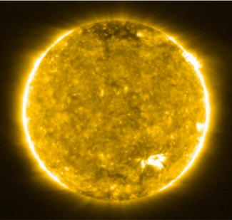 Visuel Soutenance de thèse de Jennifer Rebellato_Image du soleil prise par Solal Orbiter